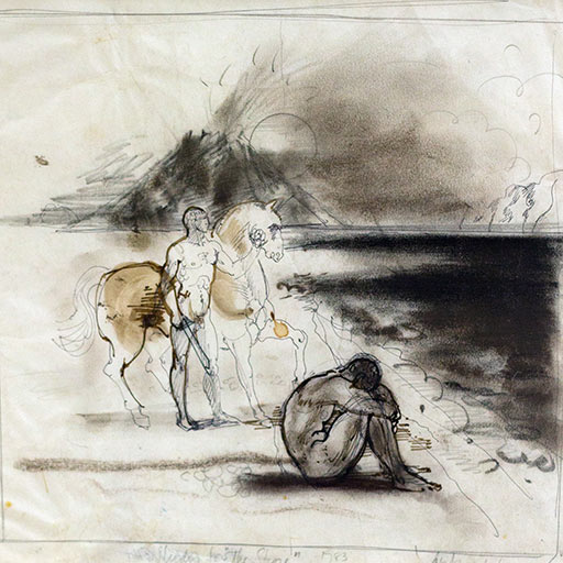 Study for The Shore (1983) by Avel de Knight